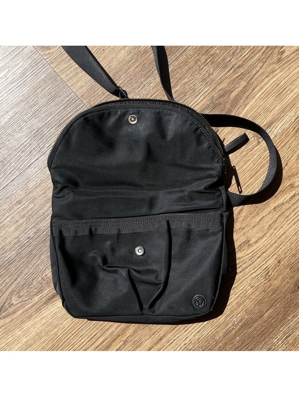 Lululemon All Night Festival Bag 5L Black Crossbody Messenger Travel Purse Flap - Picture 3 of 7